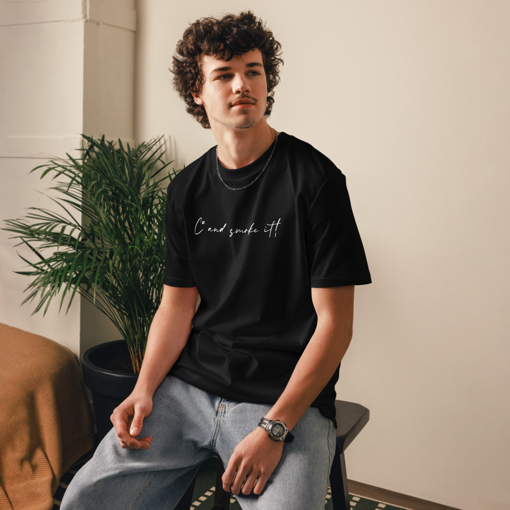 C# and smoke it! - Unisex Organic Cotton T-Shirt