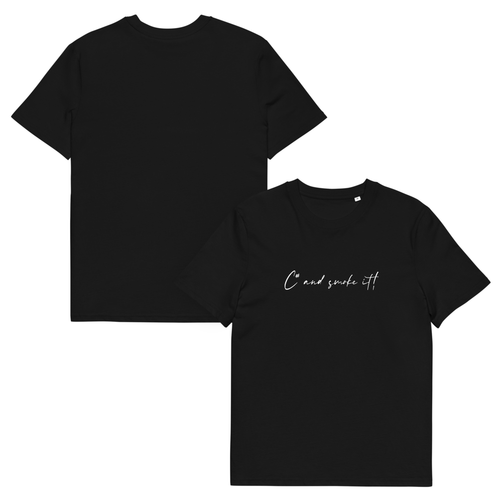 C# and smoke it! - Unisex Organic Cotton T-Shirt