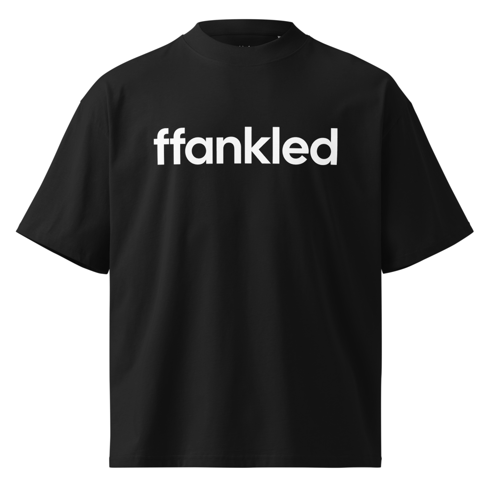 ffankled Unisex Organic Oversized High Neck T-Shirt