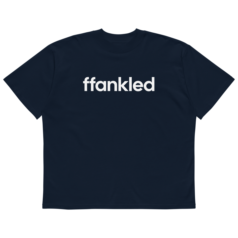 ffankled Unisex Organic Oversized High Neck T-Shirt
